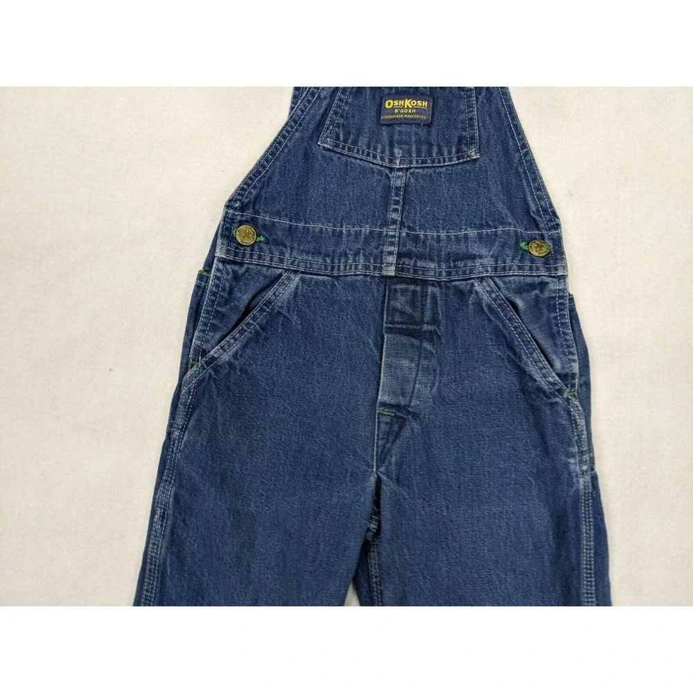 Osh Kosh B Gosh Vestback Kids Toddler Bib Overalls Size See Measurements Blue